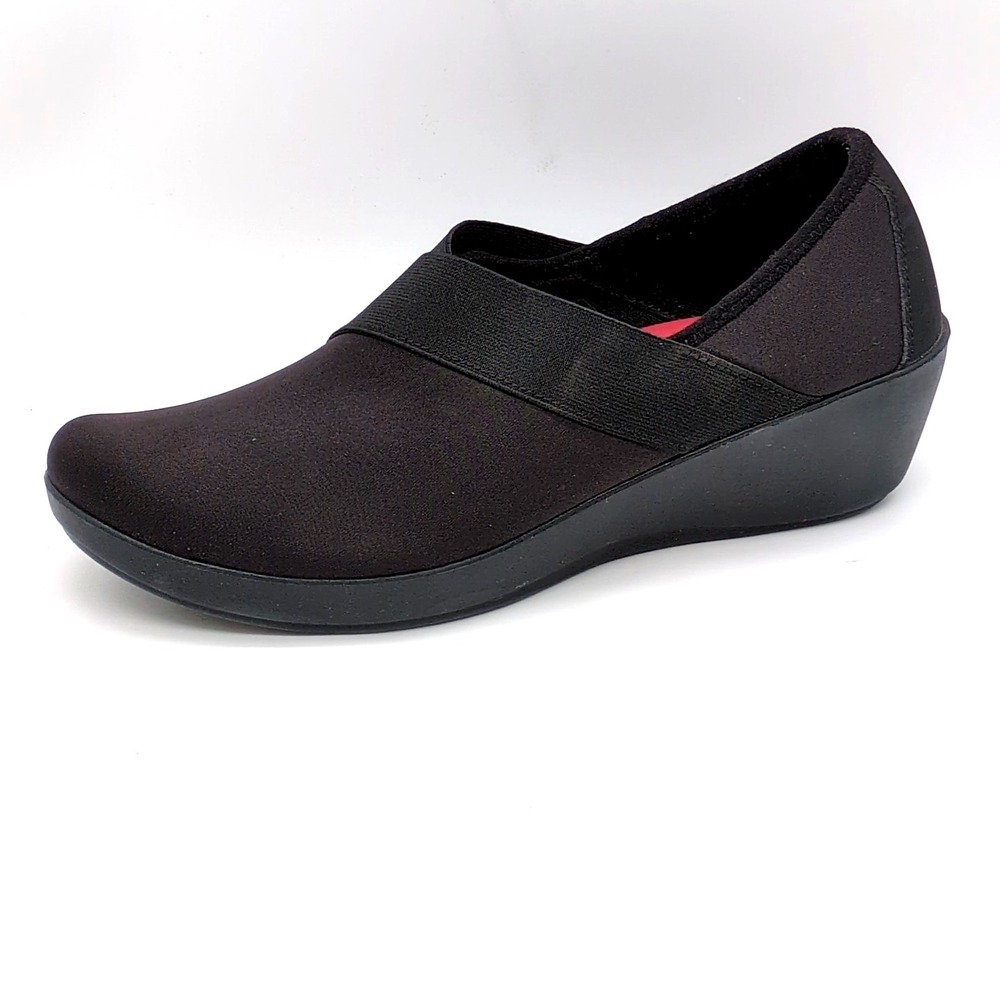 Crocs Shoes Womens Busy Day‎ Black 10 Slip On Loafers Walking Wedge Stretch